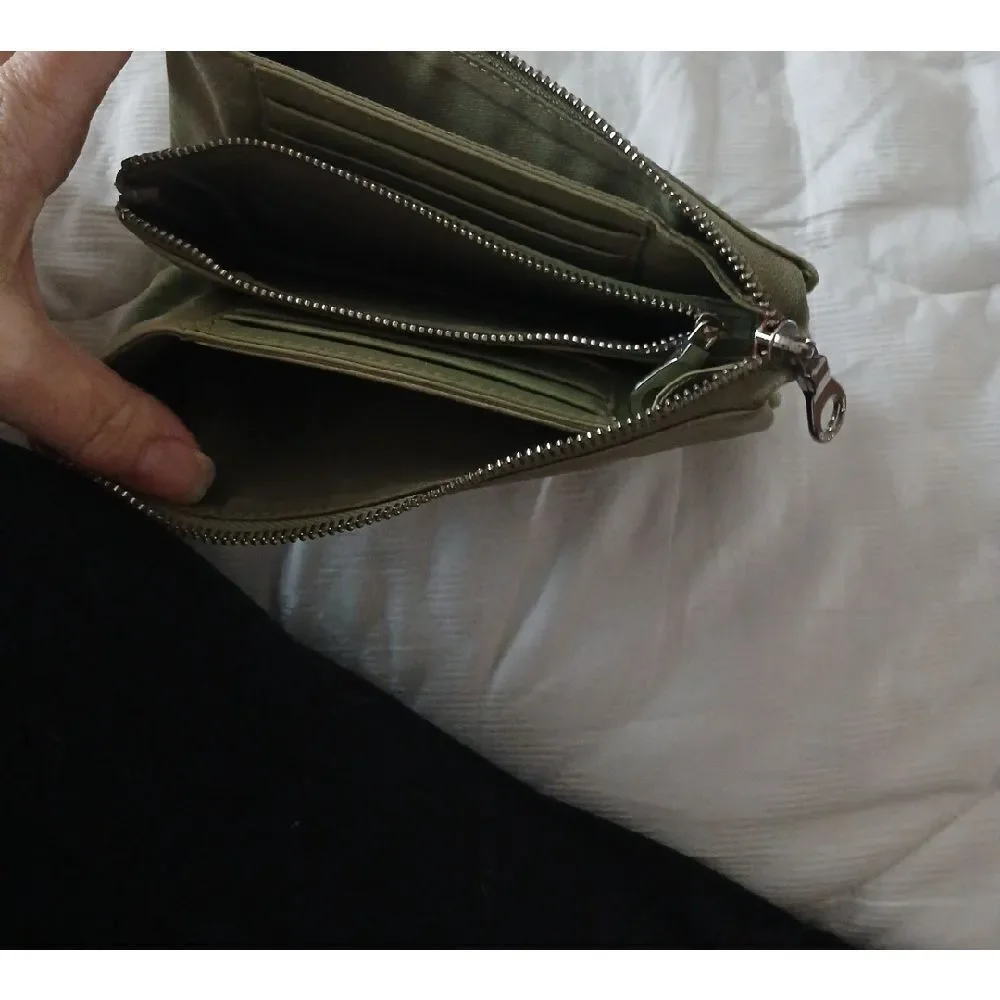 Elegant Olive Green Clutch